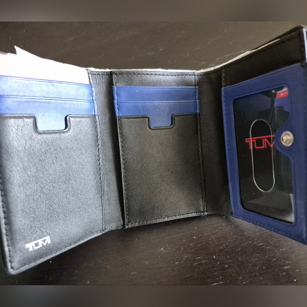 TUMI Black Trifold Wallet